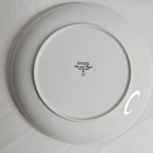 3 Fritz and Floyd Chicken Coop Porcelain Plates - Picture 6 of 7